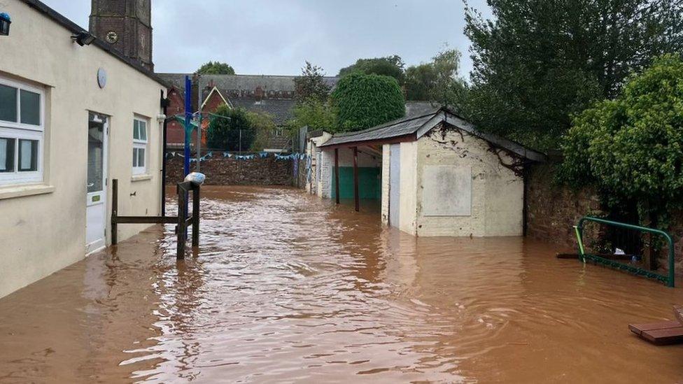 Flooding of Kenton Primary School