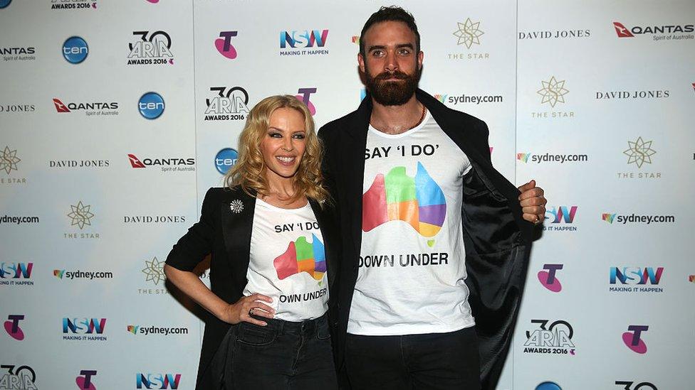 Minogue and Sasse have previously said they would like a wedding in Melbourne