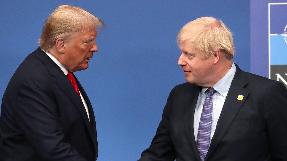 Donald Trump and Boris Johnson