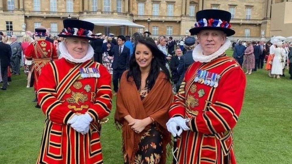 Kerri Parker at Buckingham Palace