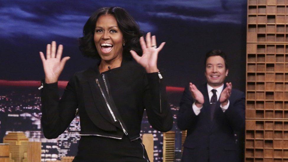 Michelle Obama and Jimmy Fallon