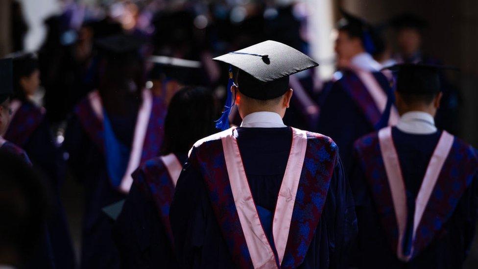 Graduation ceremony in Tsinghua University