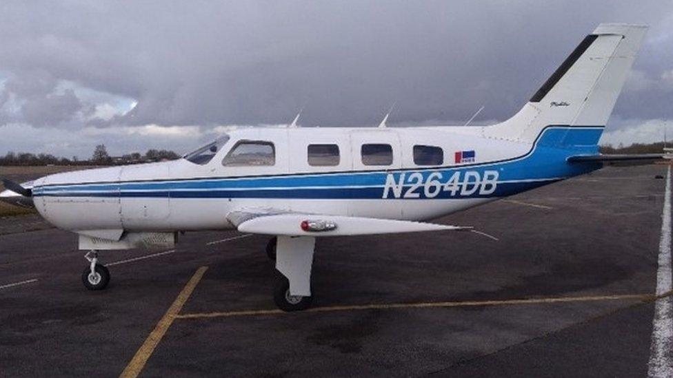 Piper Malibu aircraft, N264DB, at Nantes before the fatal flight