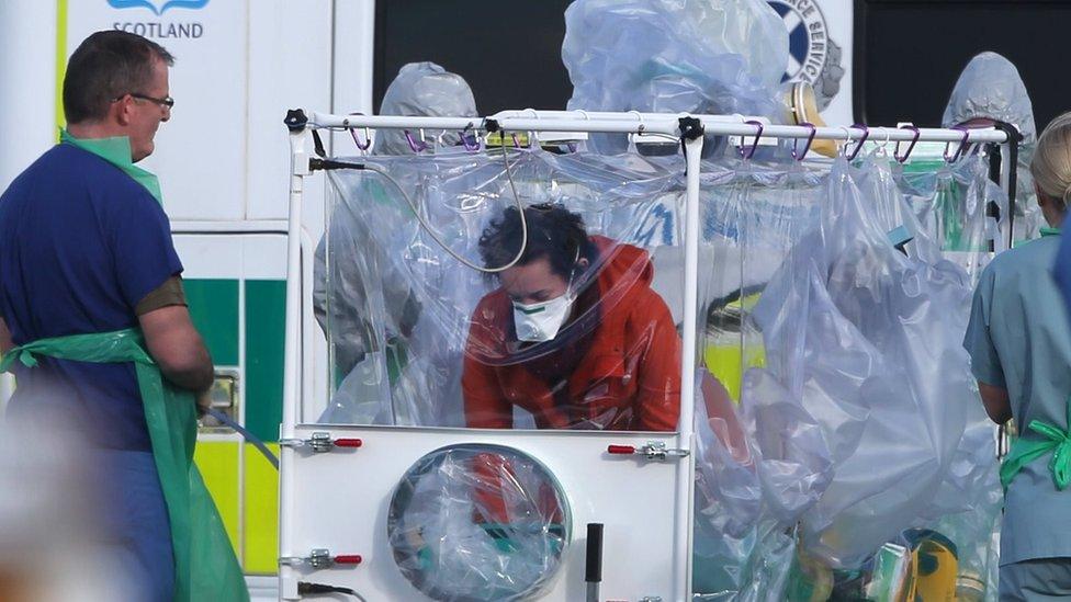 Pauline Cafferkey was flown to London for treatment at the Royal Free Hospital after contracting Ebola