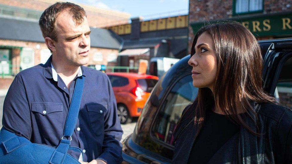 Coronation Street's Steve and Michelle