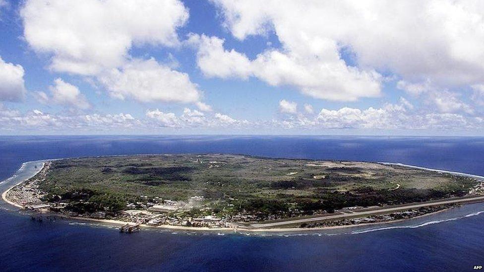 Nauru from the air (file image)