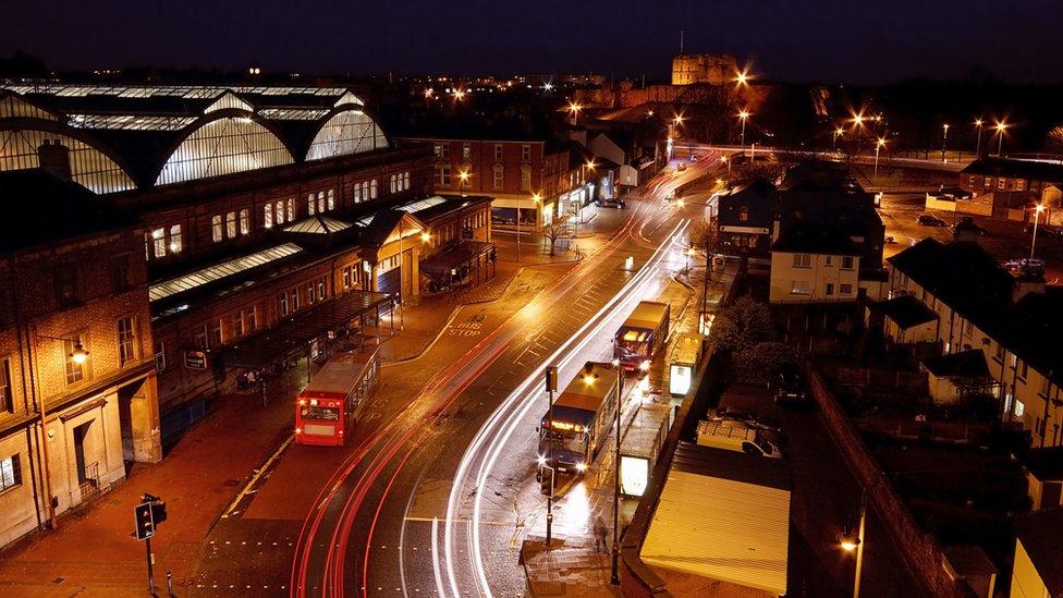 Aerial shot of Carlisle