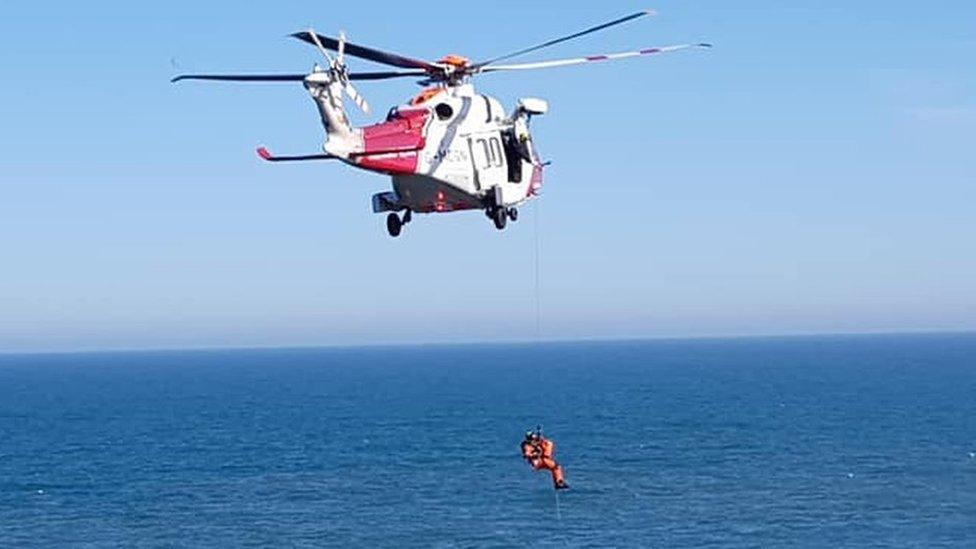 Slains Castle rescue