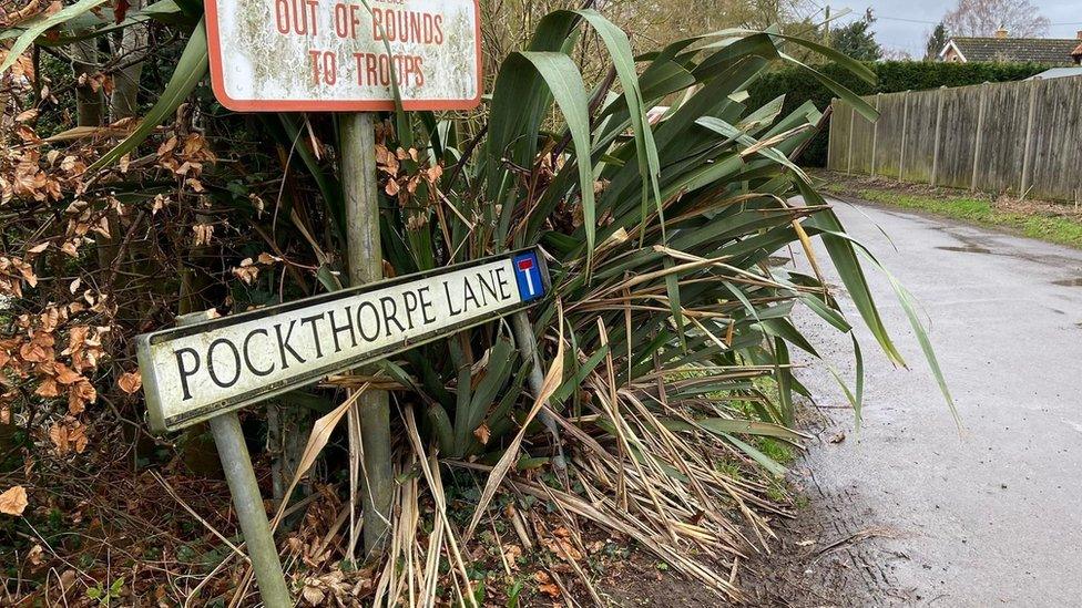 Pockthorpe Lane in Thompson, near Thetford