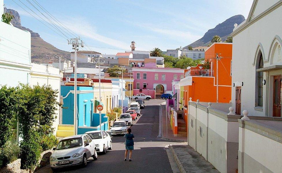 View down a Bo-Kaap street