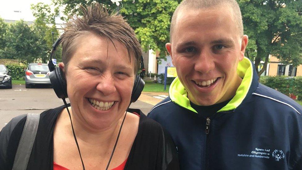 Adam Cowlishaw from Sheffield, who is taking part in the Special Olympics 2017