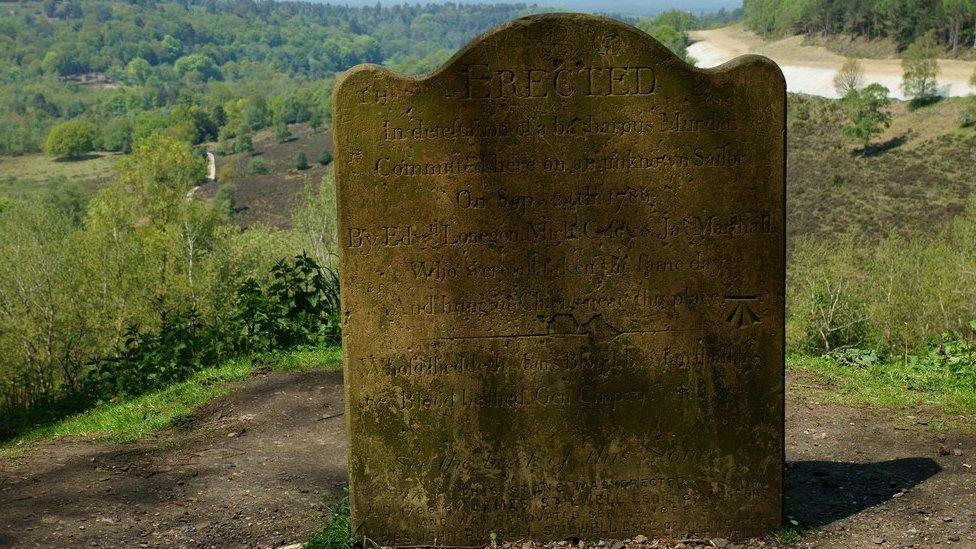 Stone to unknown sailor, Hindhead, Surrey