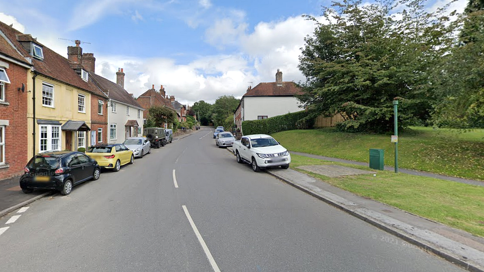 High street in Downton, Wiltshire