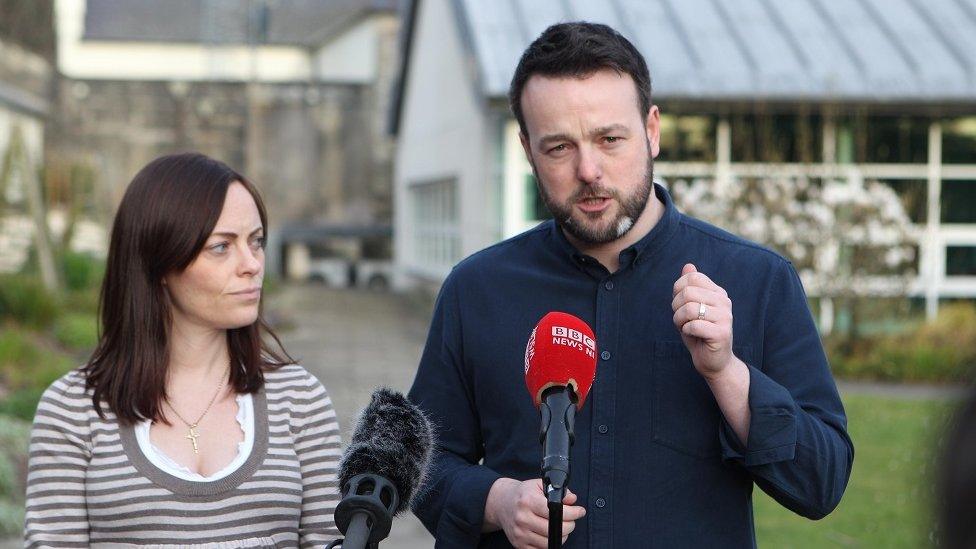 Nichola Mallon and Colum Eastwood