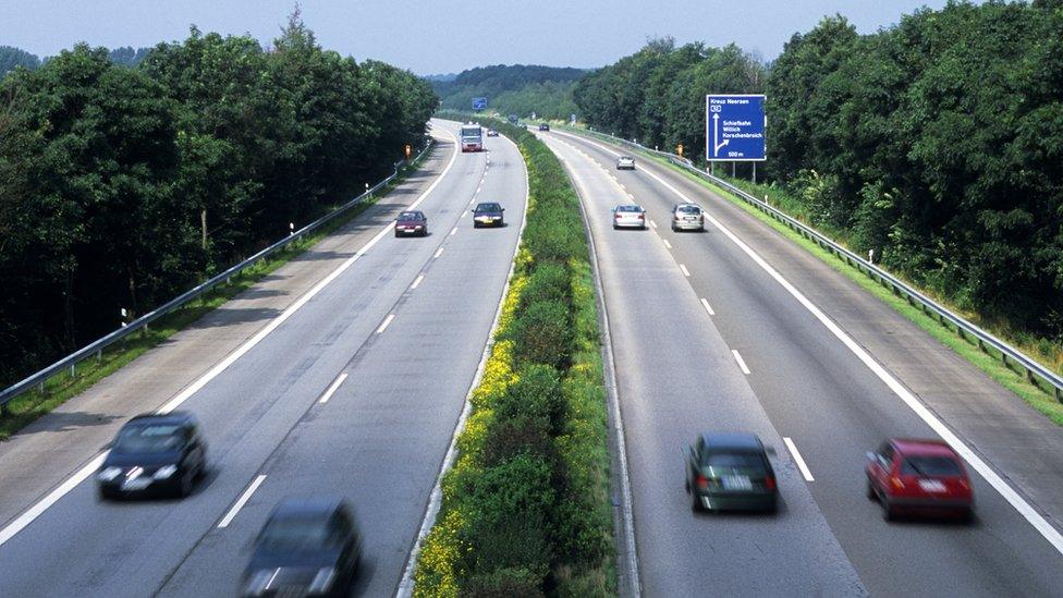 Autobahn in Rhineland, 2002 file pic