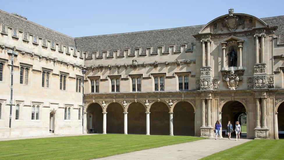 Students at St John's College Oxford