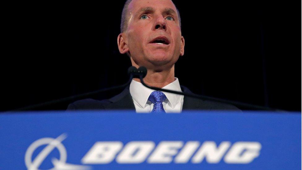 Boeing chairman and chief executive Dennis Muilenburg