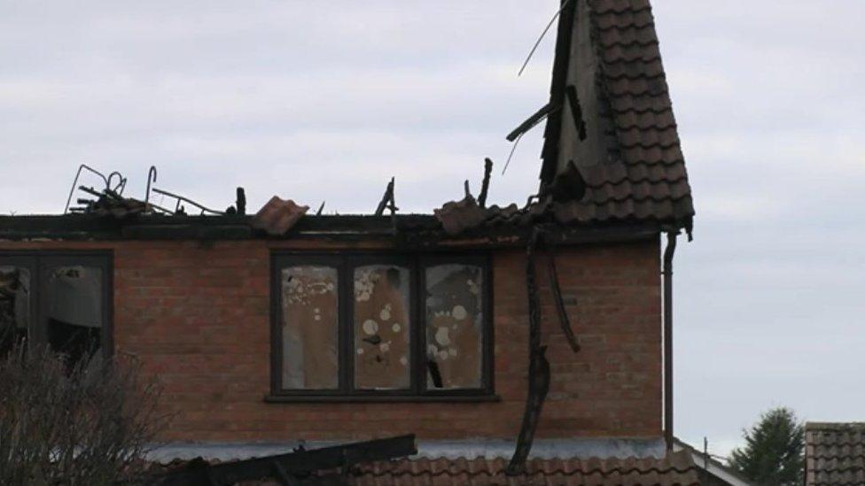 Scene of the fire