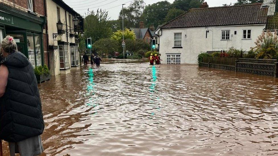 Flash flooding in Kenton