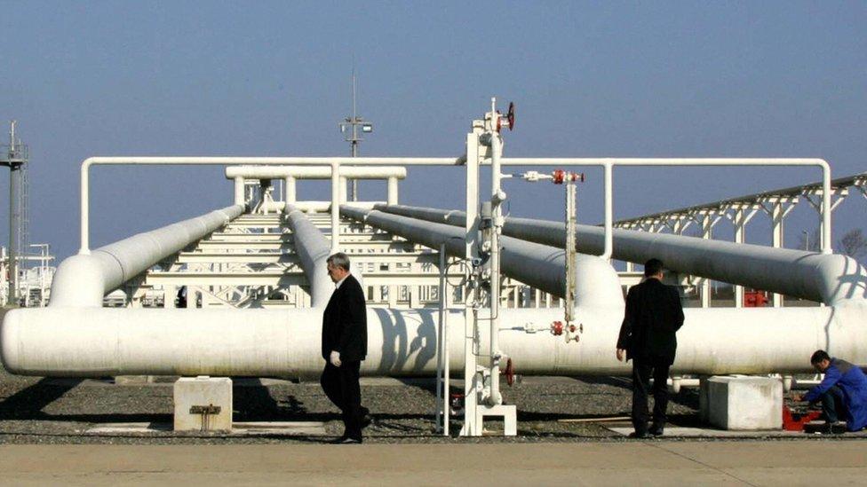 Blue Stream gas pipeline in Samsun, Turkey - 16 Nov 05