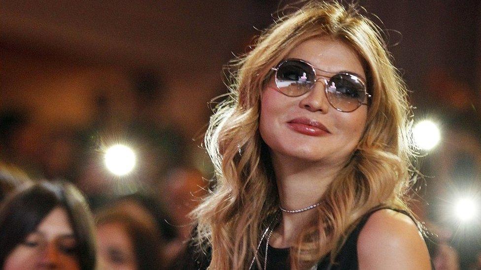 Gulnara Karimova at a music event she sponsored in Tashkent, four months before her indefinite house arrest