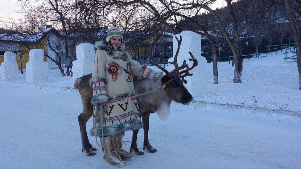 Russian Royev Ruchei zoo reindeer, 2018