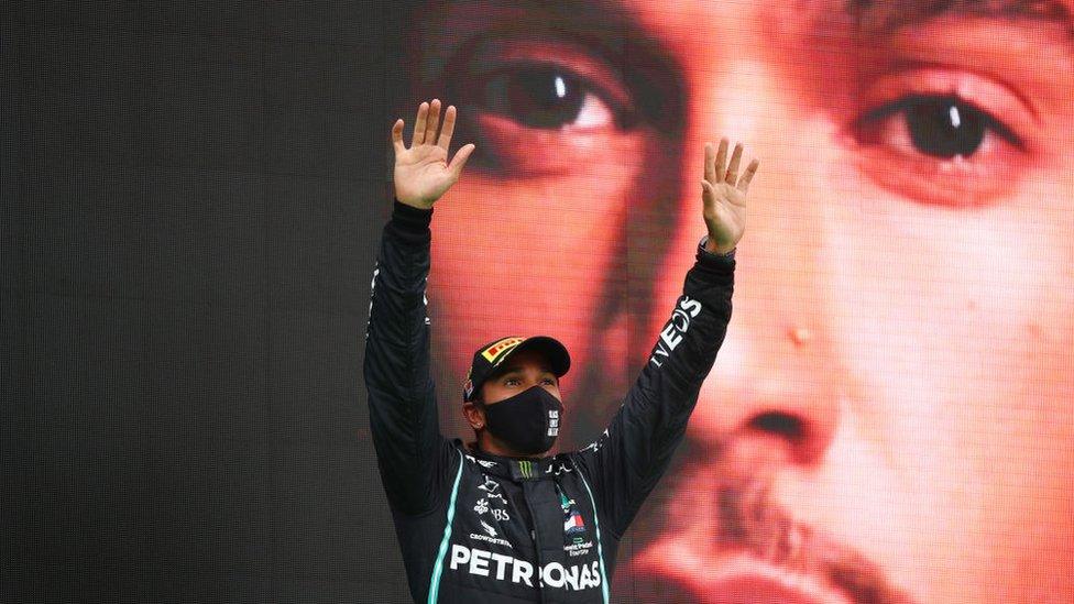 Lewis Hamilton breaking winning F1 win record