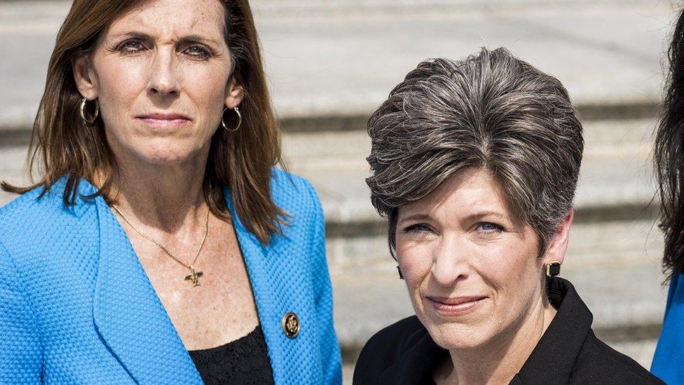 Martha McSally (L) and Joni Ernst