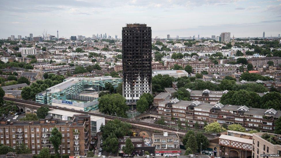 Ruins of Grenfell Tower