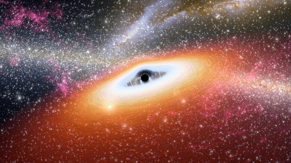 Artist's impression of a black hole