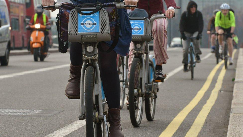 Boris bikes in London