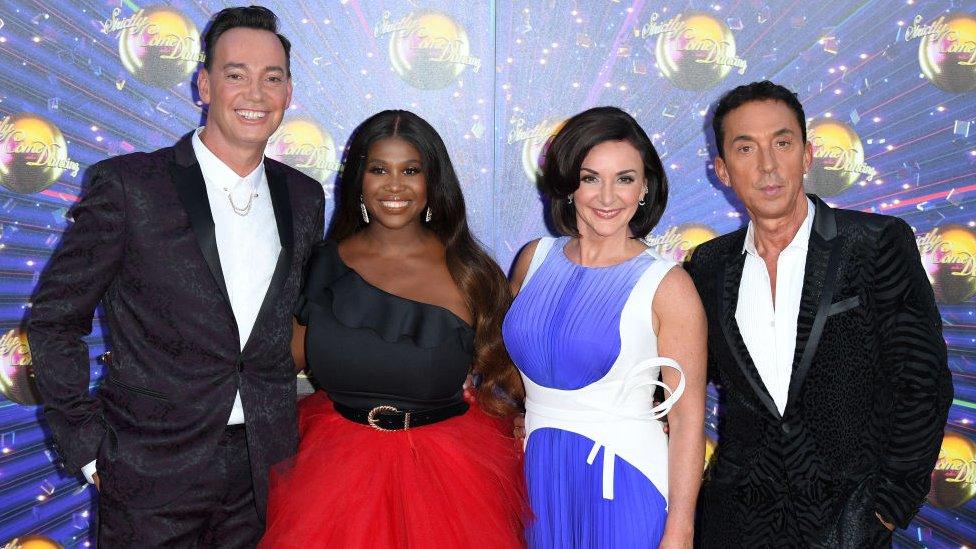 Strictly judges (left to right) Craig Revel Horwood, Motsi Mabuse, Shirley Ballas and Bruno Tonioli