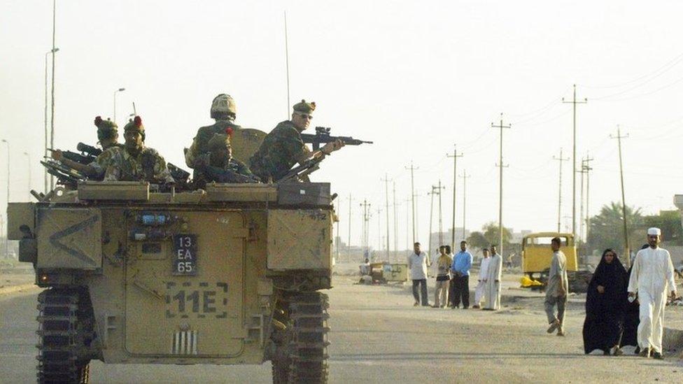 British soldiers in Basra in May 2003