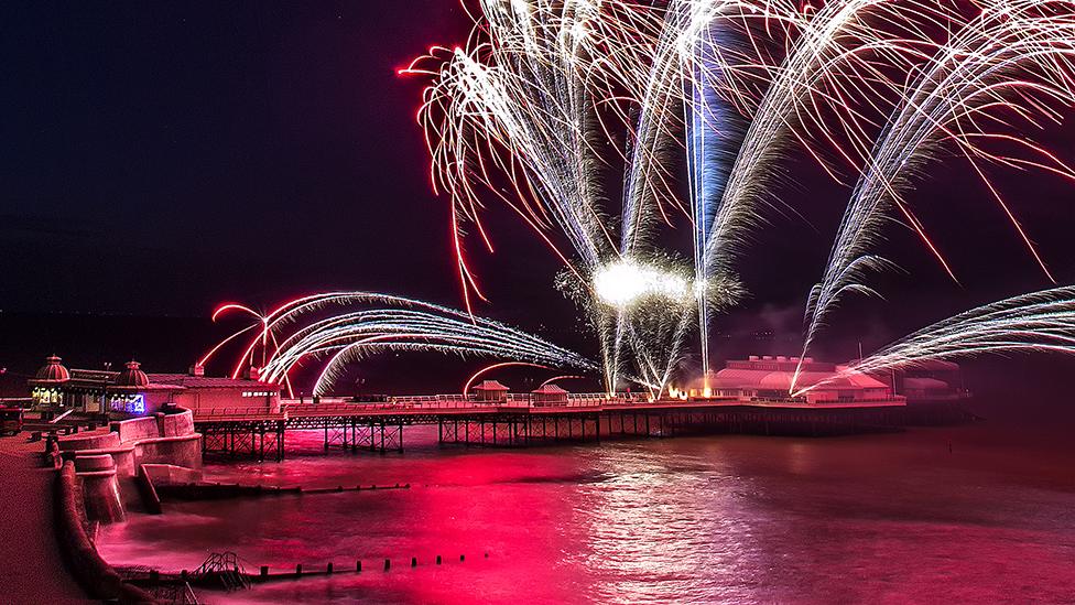 Cromer Pier New Year's Day fireworks
