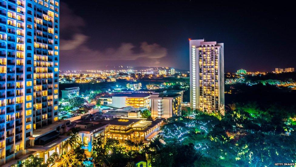 Guam night time