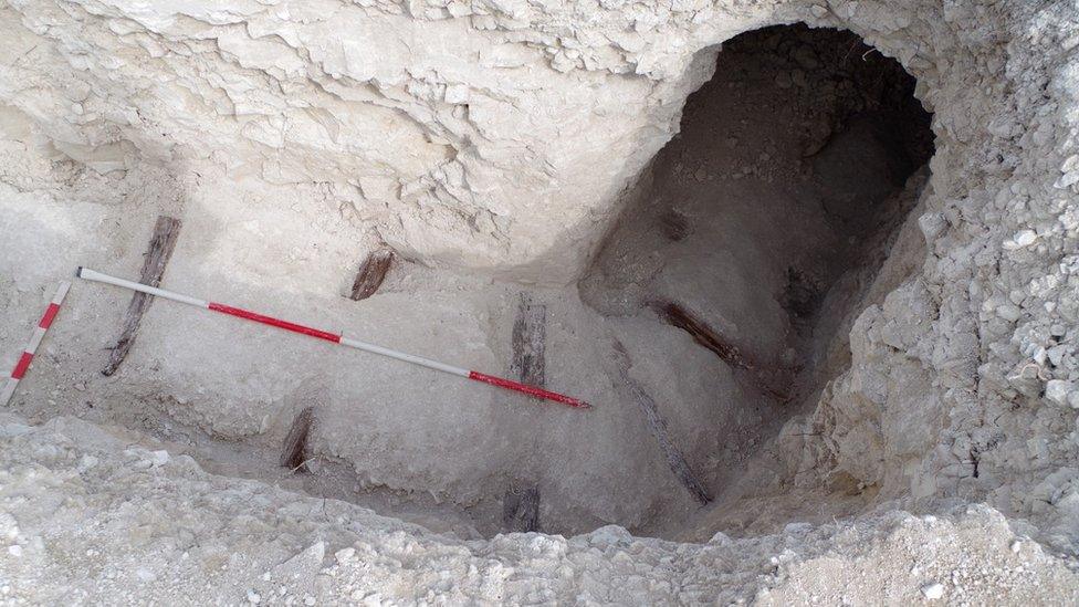 Tunnels uncovered at site