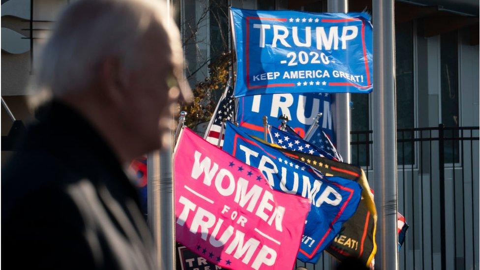 Biden was heckled by Trump supporters as he spoke in Minneapolis