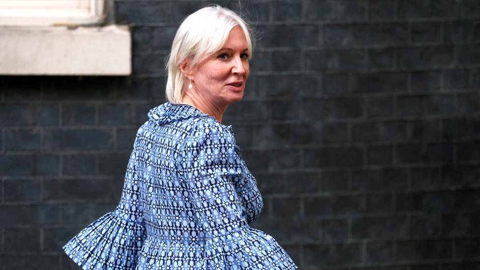 Nadine Dorries leaves 10 Downing Street on July 6, 2022 in London, England.