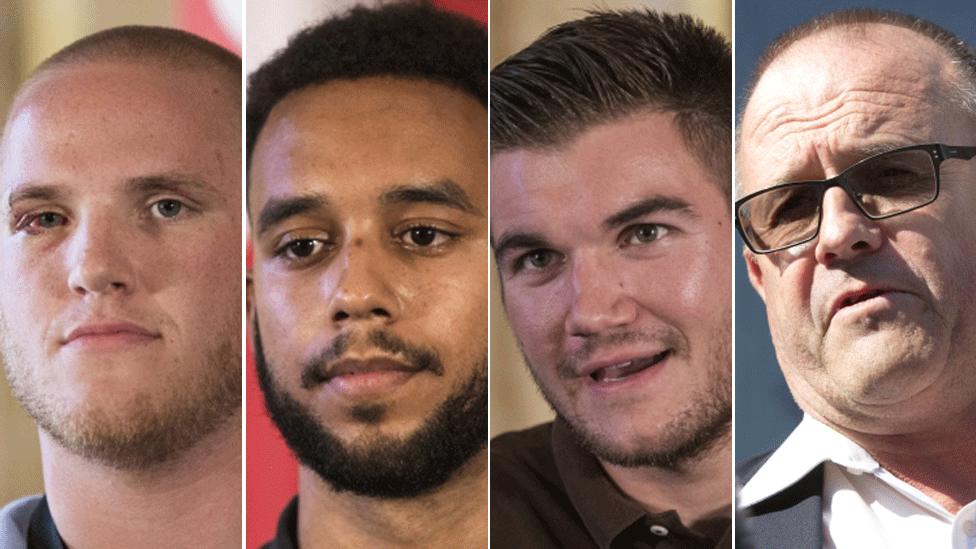 Spencer Stone, Anthony Sadler, Alek Skarlatos and Chris Norman.