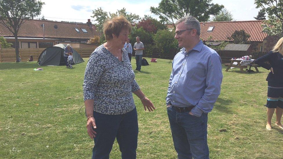 Lorna Field (L) with Neil Morland (R)