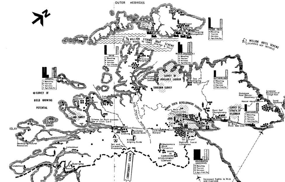 HIDB 1966 Annual Report map