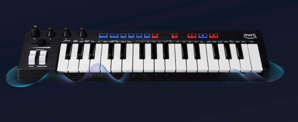 The DeepComposer keyboard