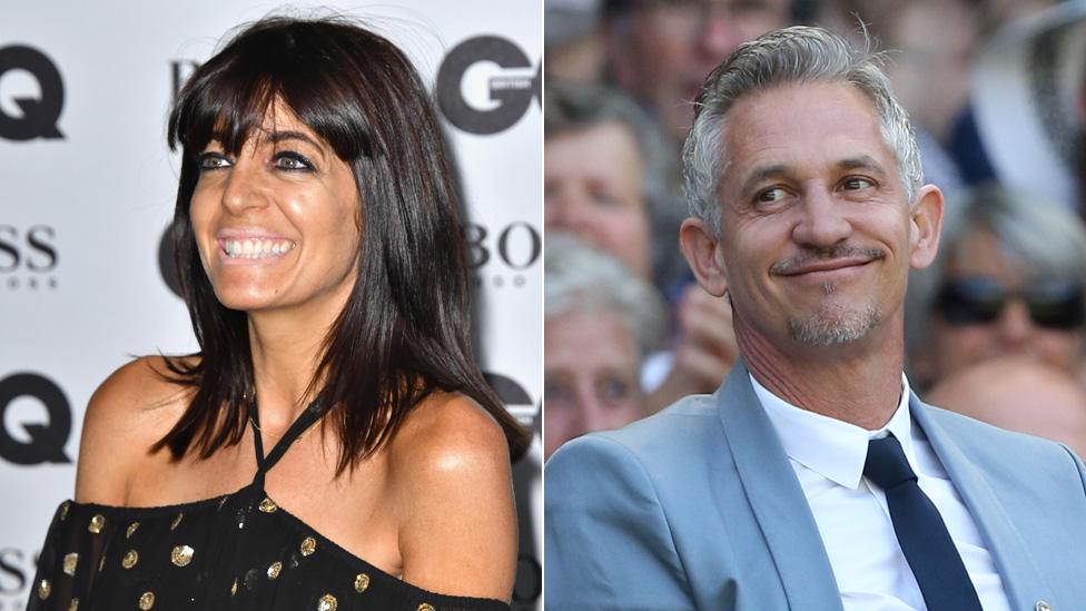 Claudia Winkleman and Gary Lineker