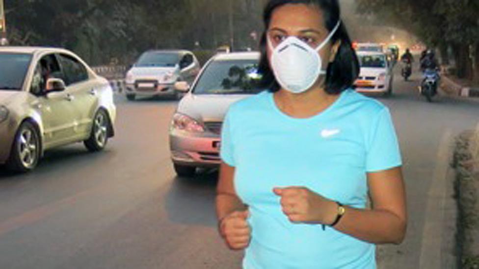 Anu Anand jogging