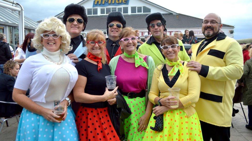 Elvis fans in Porthcawl