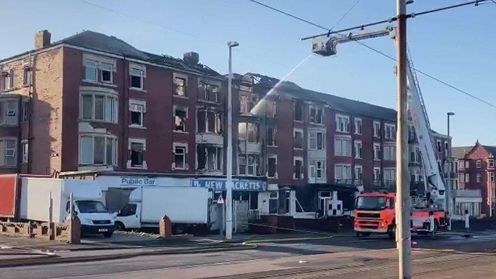 Former hotel ravaged by fire