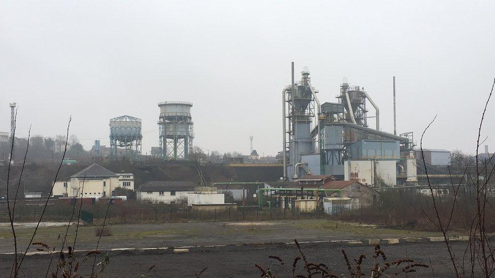 The Arcelor Mittal factory in Hayange