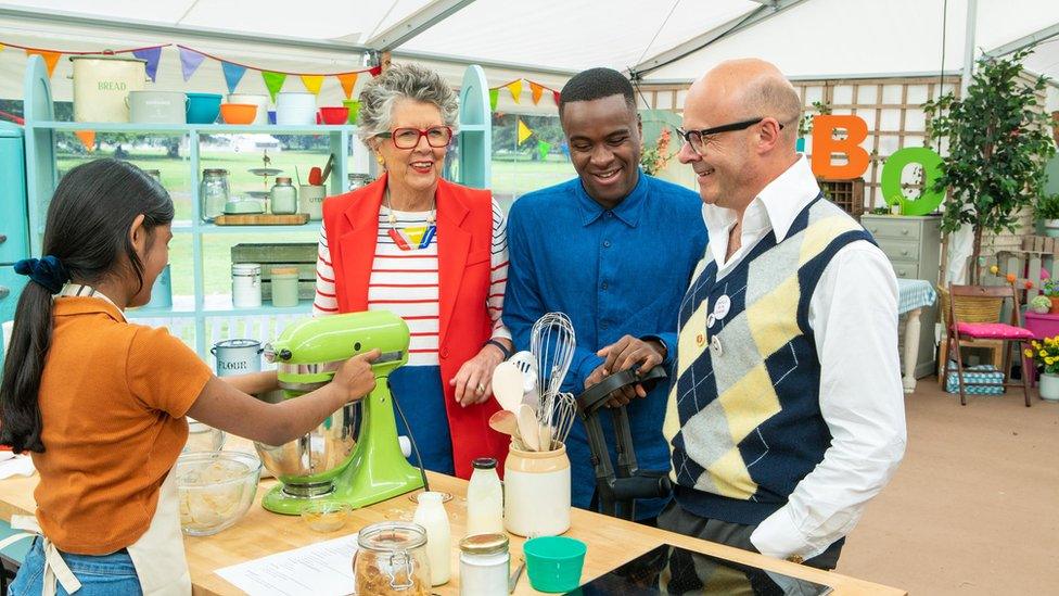 Junior Bake Off judges and presenter