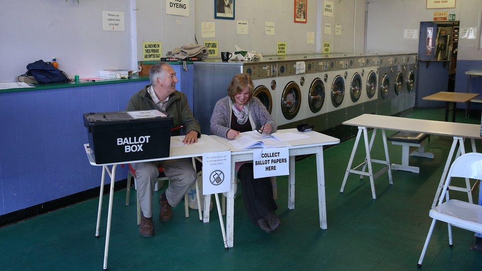 A polling station