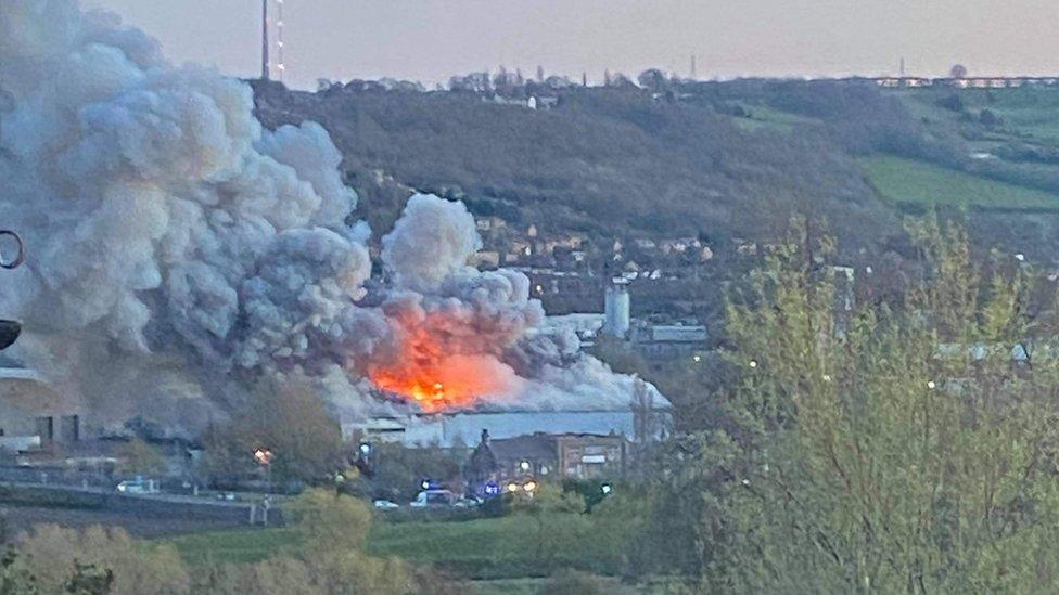 Fire in Dewsbury